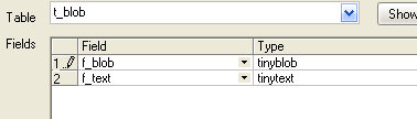 Excel To Mysql - Support text, blob type