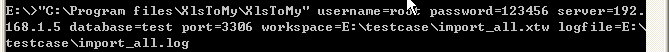 Excel to Mysql - command line batch