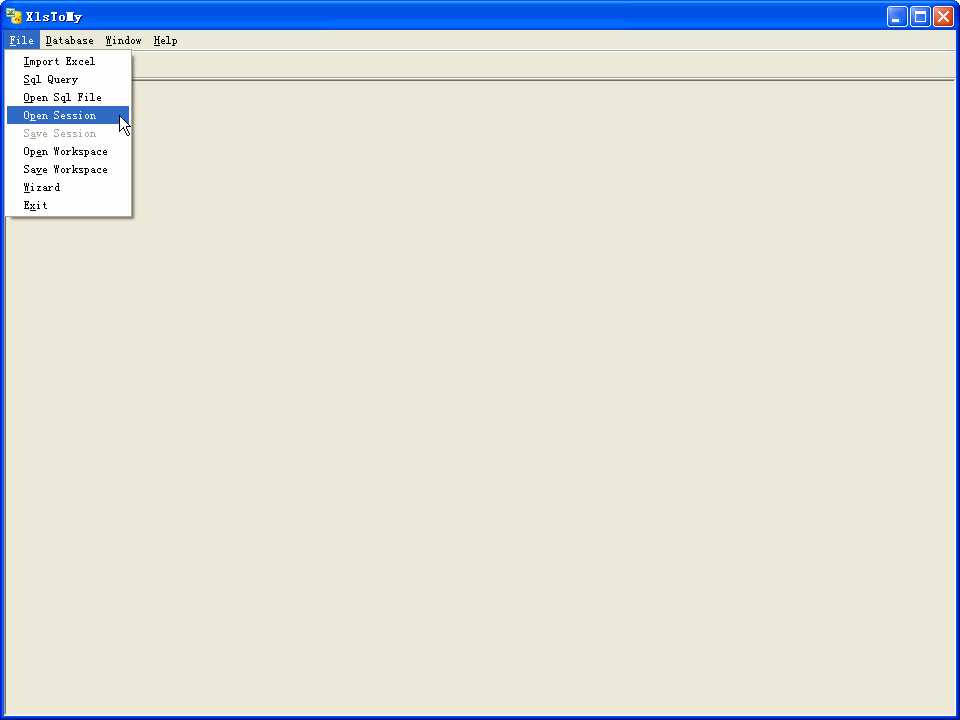 Import Data From Excel To Mysql - load session button