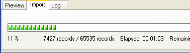 Excel To Mysql - display progress