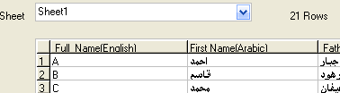 unicode support for importing Excel To Mysql