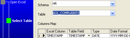 Wizard for importing Excel to Oracle