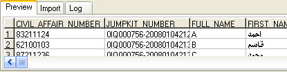 Preview for importing Excel To Sql Server