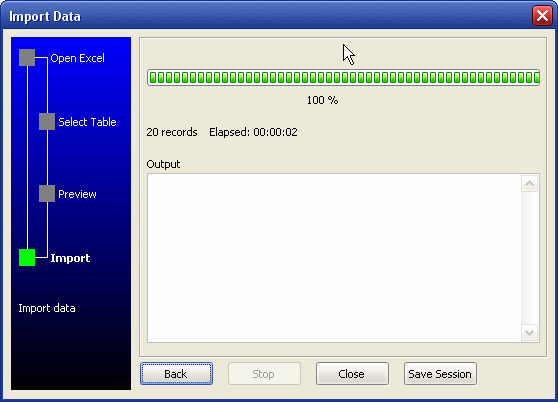 Excel to sql server wizard - import