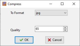 Batch compress JPEG files - change format