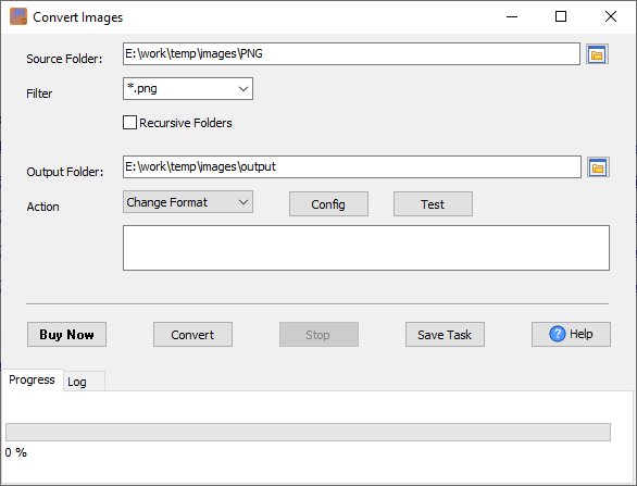 Batch convert PNG files to WebP format - convert form