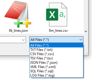 View Huge Text File - Multiple File Types