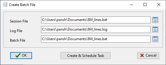 create batch file