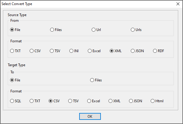 xml to csv