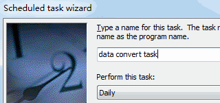 DB2 convert to Oracle - Scheduled task