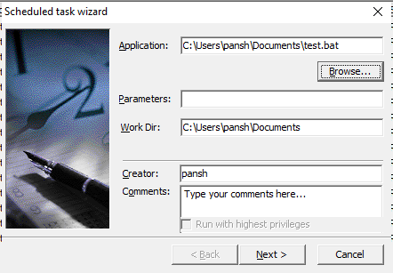 CSV to MySQL - scheduled task application