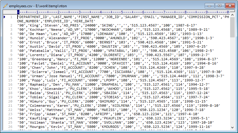 import  CSV file to MongoDB collection - source CSV file