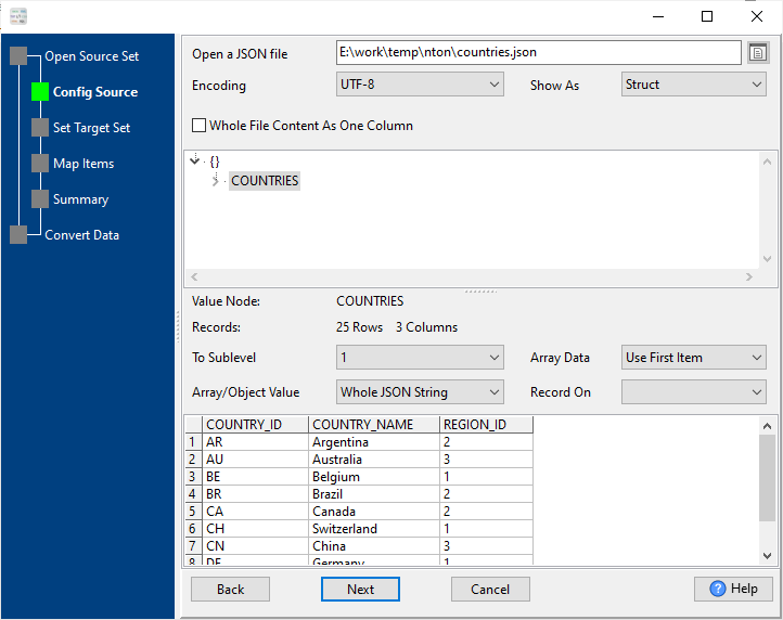 batch create  HTML files from JSON files- config JSON file