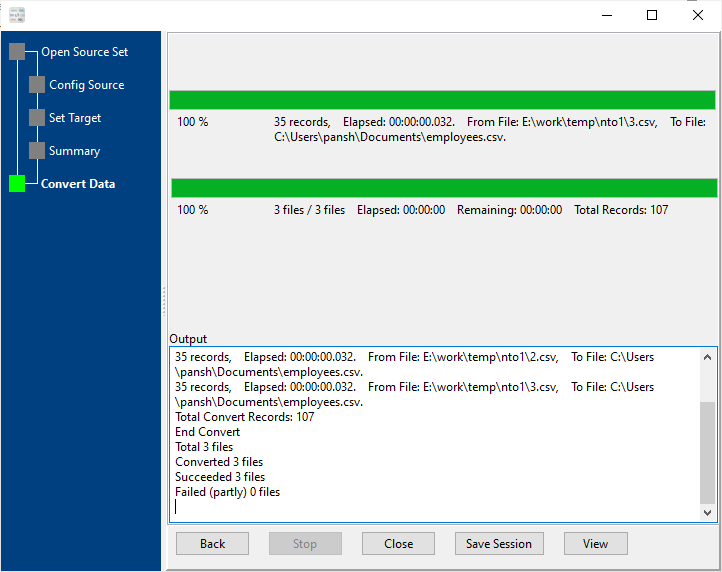 Merge multiple CSV files into one - combine files