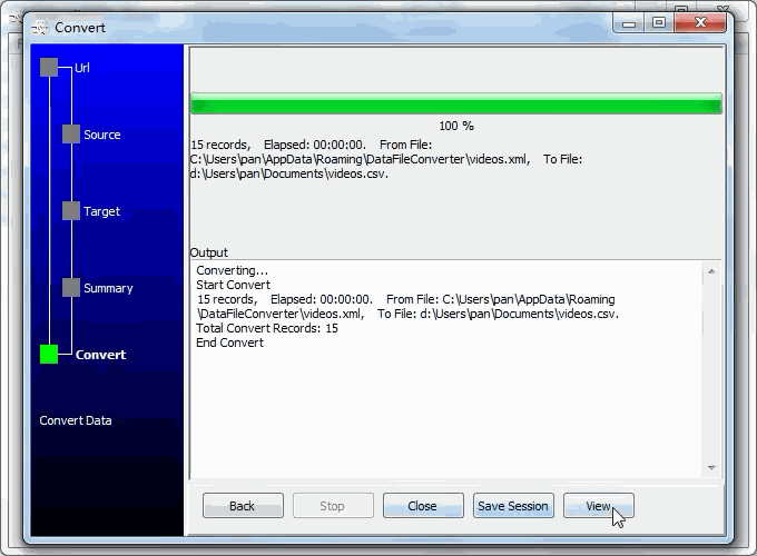 Extract youtube playlist to Csv file - convert to Csv file