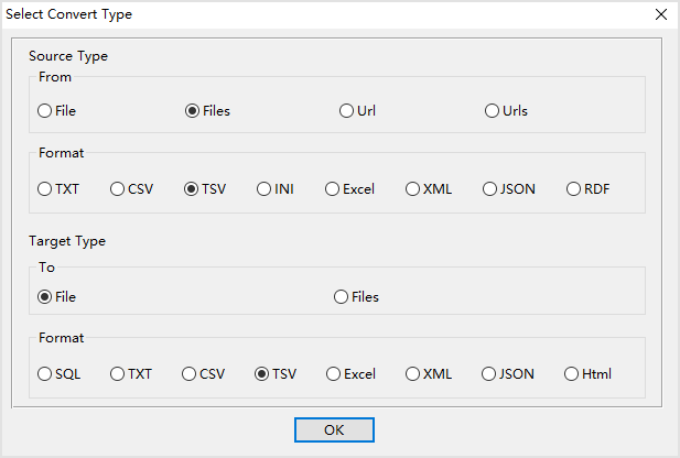 Merge multiple TSV files into one - select type