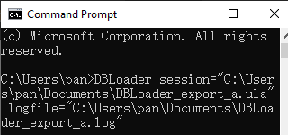 database import/export tool - Command line