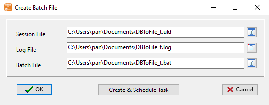 create batch file