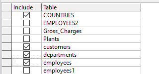 database export to files - batch export tables