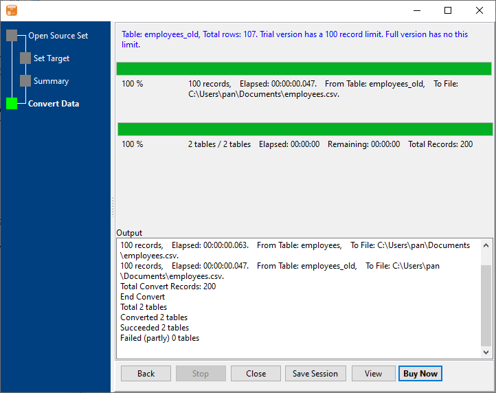 Export data from database multiple Tables To 1 File - export