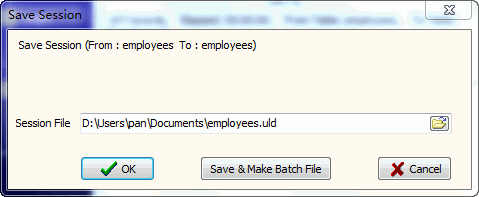 Copy SQLite data - save session file