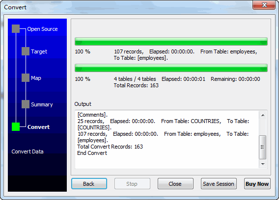 Batch copy data from one MySQL database to another - import