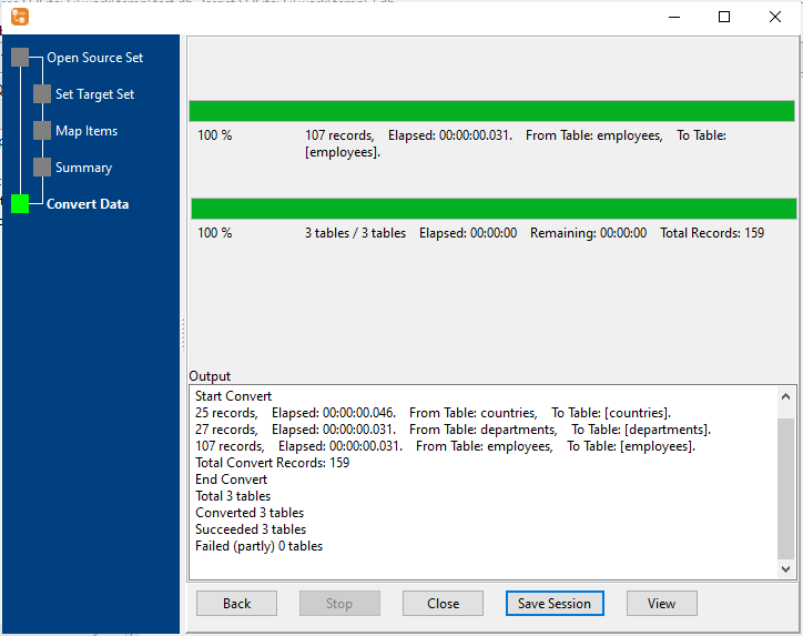 Create DBF from Access