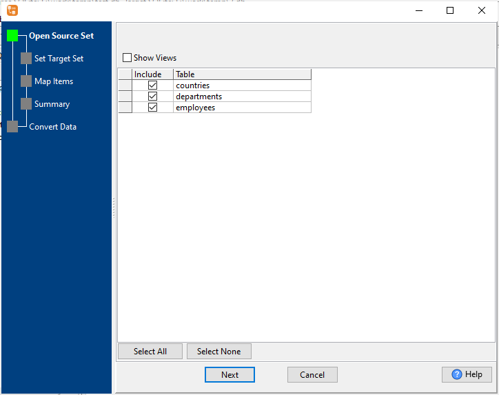 Create DBF from Access image.
