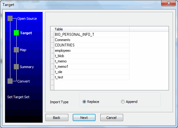 Batch copy data from one Access database to another - select destination schema