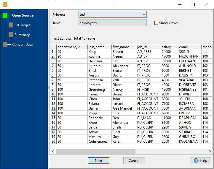 Convert data from Oracle  table to MySQL  (MariaDB, Percona) table - Open Source