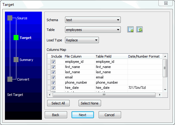 Copy Oracle data from table to table - select table