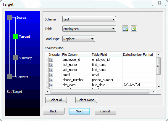 Copy SQL Server data from query to table - select table