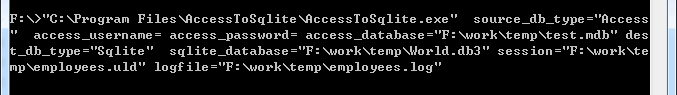 Convert Access to SQLite - command line