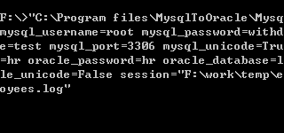 MySQL convert to Oracle - Command line