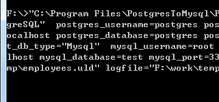 PostgreSQL convert to MySQL - Command line