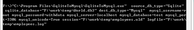 Convert SQLite to MySQL - command line