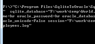 SQLite convert to Oracle - Command line