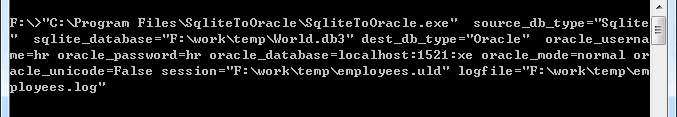 Convert SQLite to Oracle - command line