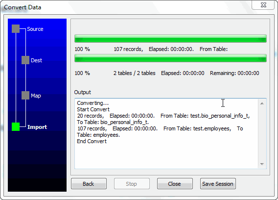 extract data from MySQL schema to Access