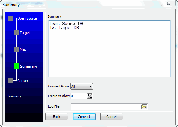 Import data from SQL Server Tables To Oracle Tables - summary