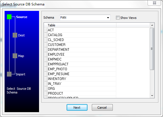 Bulk/Batch import data from Access to DB2 - Open Source schema