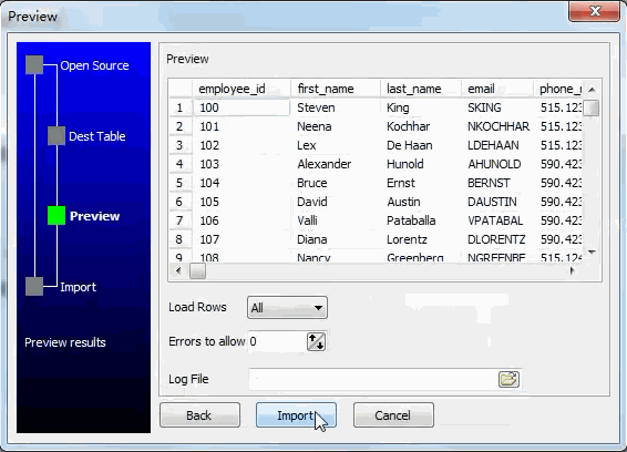 Migrage data from PostgreSQL  table to Redshift  table - preview