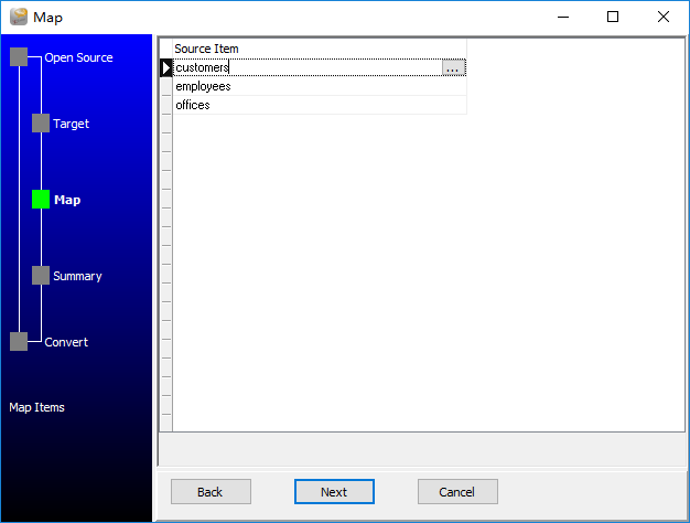 Export data from Oracle Tables To Excel - map