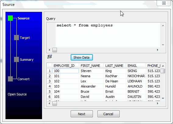 Export data from ODBC Query To File - enter query