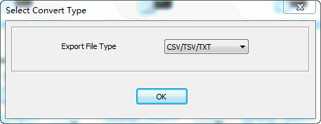 Export data from SQLite Table To File - select file type