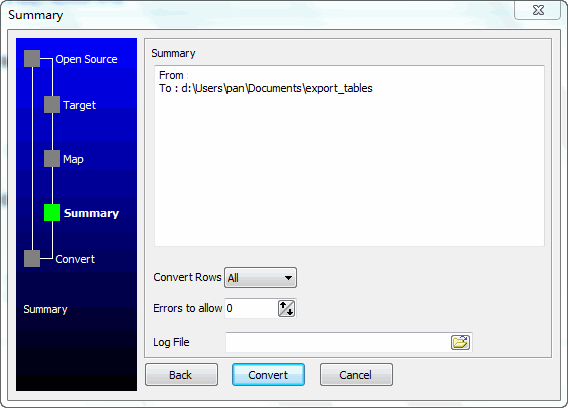 Export data from Access Tables To Files - summary