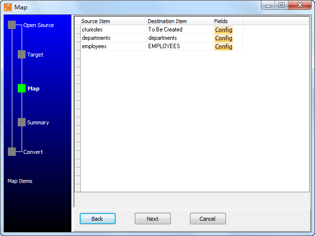 Batch transfer data from Oracle  tables to MongoDB collections - map