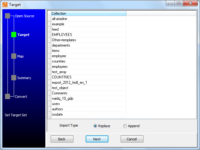 Batch extract data from PostgreSQL  tables to MongoDB collections - choice convert type