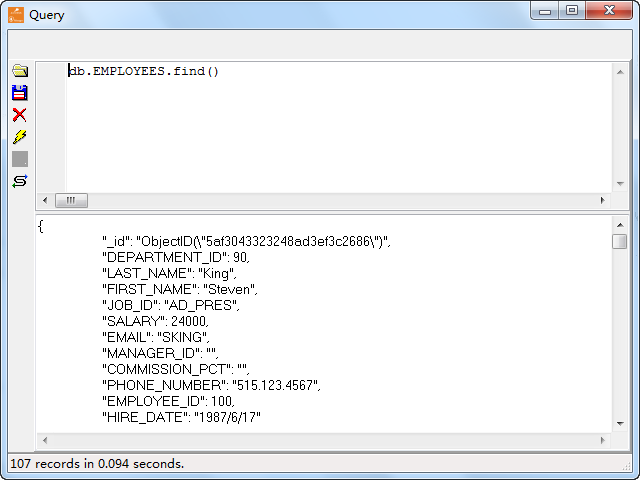 Batch transfer data from MongoDB collections to Mongo  tables - view table