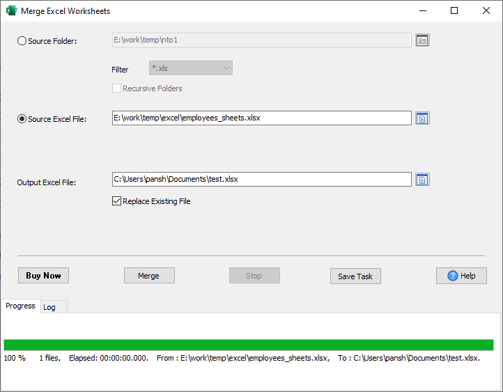 Merge Excel sheets in one Excel file into one sheet - combine files